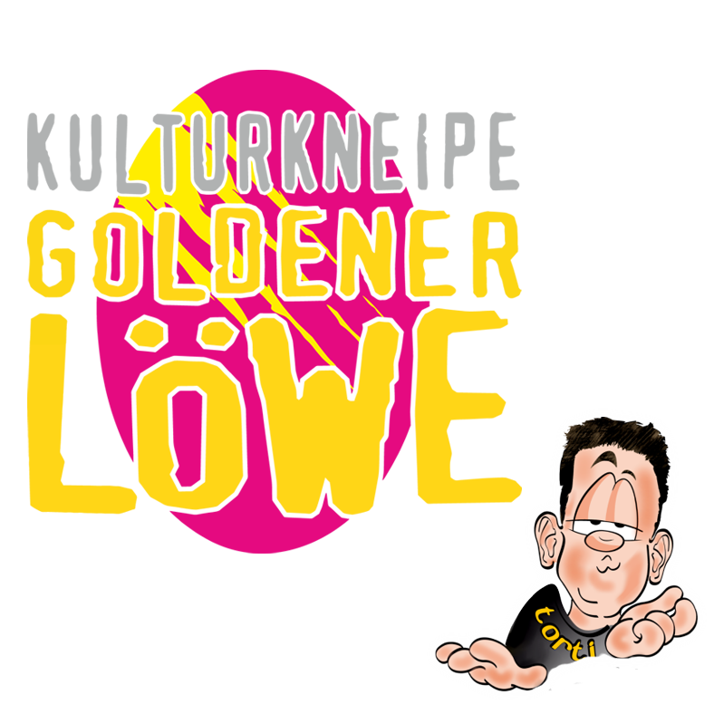 Logo Kulturkneipe GOLDENER LÖWE mit Torti